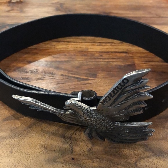 Mozzillo Luxury Denim Eagle Buckle Belt 34” main image 6